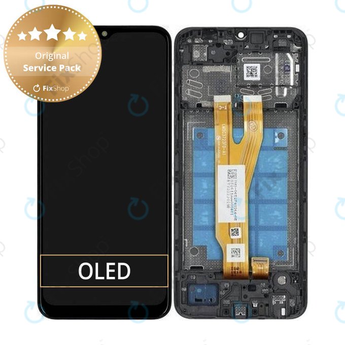 Samsung Galaxy A03 Core A032F - Écran LCD + Ecran Tactile + Cadre (Noir) - GH81-21711A Genuine Service Pack