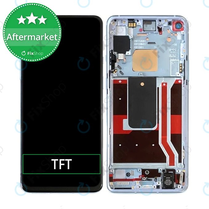 OnePlus 8T - Écran LCD + Écran tactile + Cadre (Noir) TFT