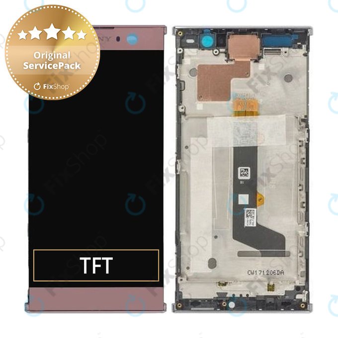 Sony Xperia XA2 Dual - Écran LCD + Écran tactile + Cadre (Rose) - 78PC0600040 Genuine Service Pack