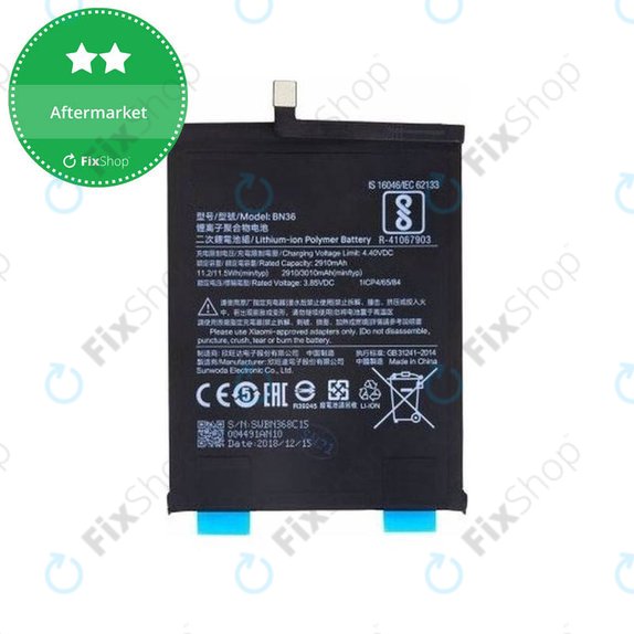 Xiaomi Mi A2 (Mi 6X) - Batterie BN36 3010mAh