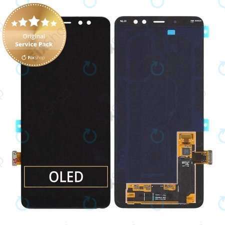 Samsung Galaxy A8 Plus A730F (2018) - Écran LCD + Écran Tactile (Noir) - GH97-21534A Genuine Service Pack