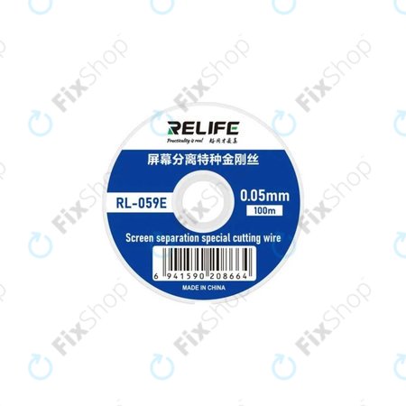 Relife RL-059E - Fil pour séparer les écrans LCD (0.05mm x 100M)