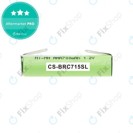 Batterie pour Philips Norelco QC5055, Braun FreeControl 1715, 700mAh, Ni-MH, 1.2V, 4HGAE-LFU, HQ