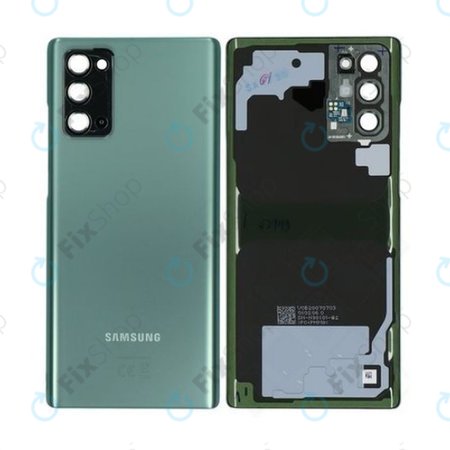 Samsung Galaxy Note 20 N980B - Cache batterie (Vert mystique) - GH82-23298C Genuine Service Pack
