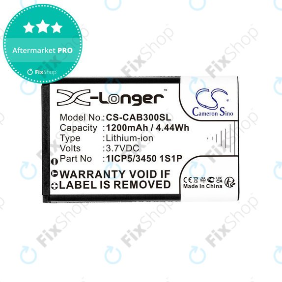 Batterie pour Cat B30, 1200mAh, Li-Ion, 3.7V, 1ICP5/3450 1S1P, HQ