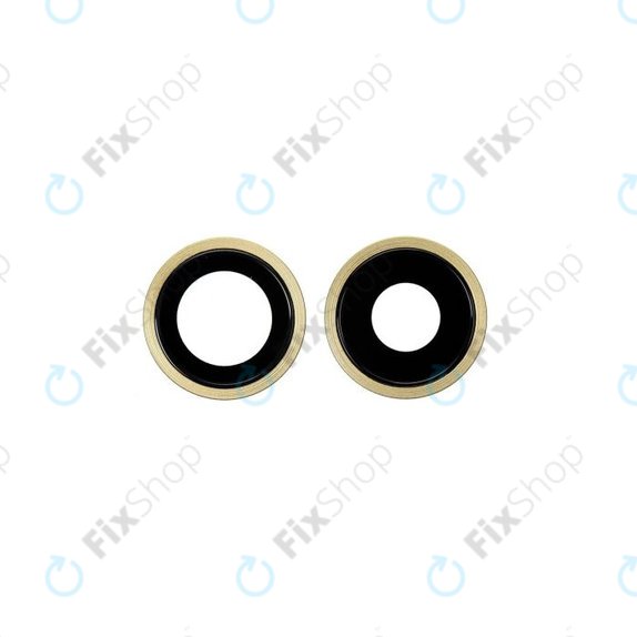 Apple iPhone 11 - Cadre d'objectif de caméra arrière (Jaune) - 2pcs