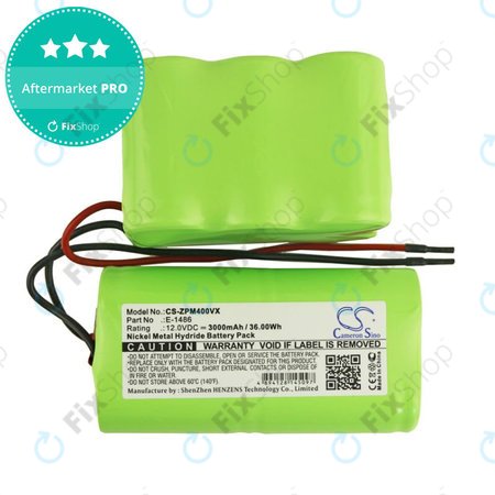 Batterie pour Zepter PWC 400 Turbohandy, 3000mAh, Ni-MH, 12V, E-1486, HQ