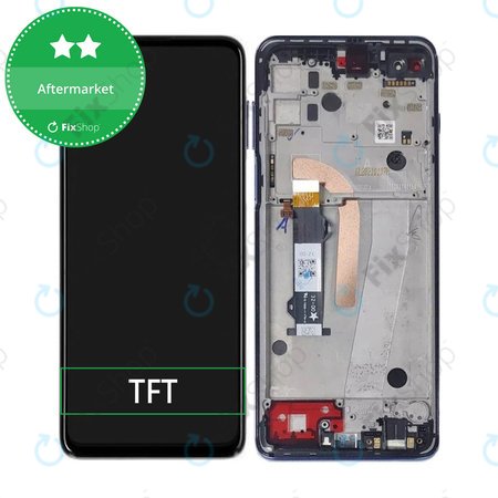 Motorola Moto G100 XT2125 - Écran LCD + Écran Tactile + Cadre (Océan Irisé) TFT