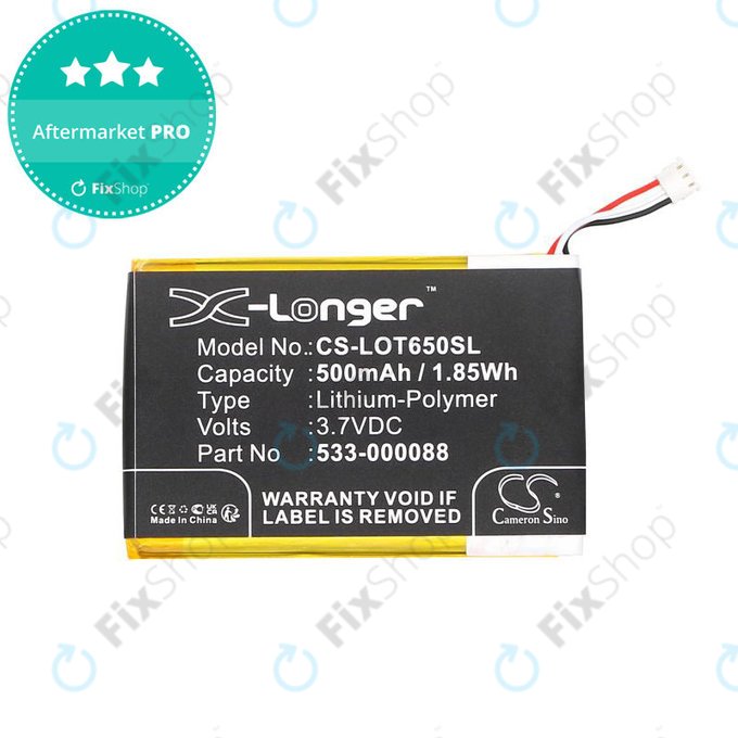 Batterie pour Logitech Mx Master, 500mAh, Li-Pol, 3.7V, 533-000088, HB303450, HQ