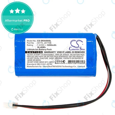 Batterie pour Sony Srs-Xb40, Srs-Xb41, 5200mAh, Li-Ion, 7.4V, ID770, HQ