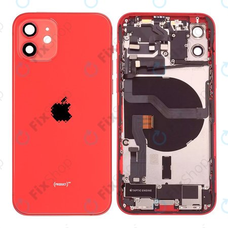 Apple iPhone 12 - Petites pièces du boîtier arrière (rouge)