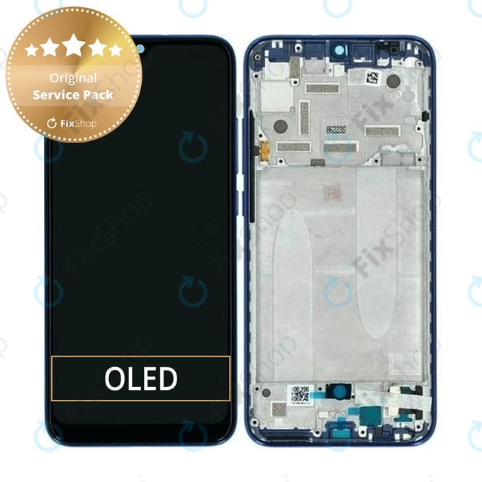 Xiaomi Mi A3 - Écran LCD + Écran Tactile + Cadre (Pas seulement Bleu) - 5610100380B6 Genuine Service Pack