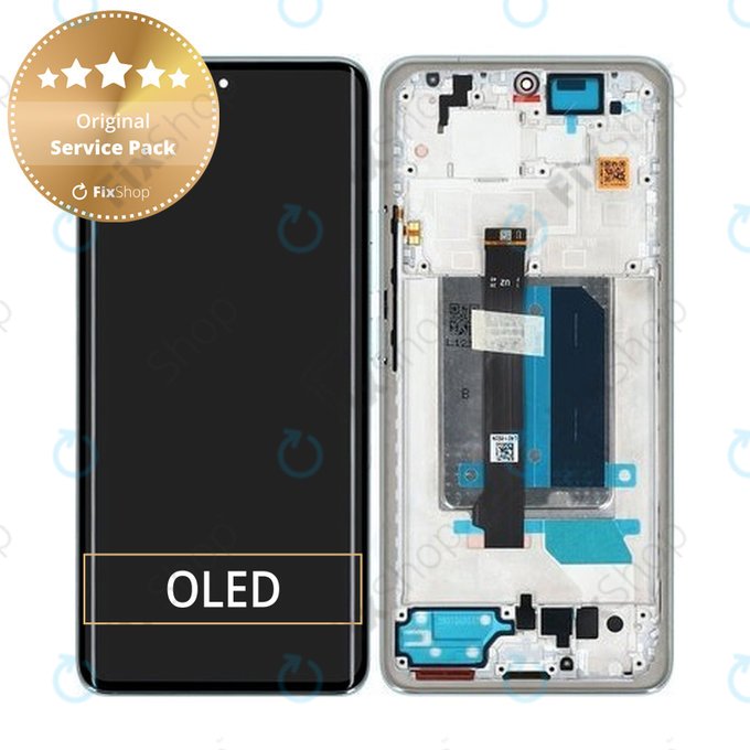 Xiaomi Redmi Note 14 Pro+ 5G 24094RAD4G - Écran LCD + Écran tactile + Cadre (Frost Blue) - 5600170O16U00 Genuine Service Pack