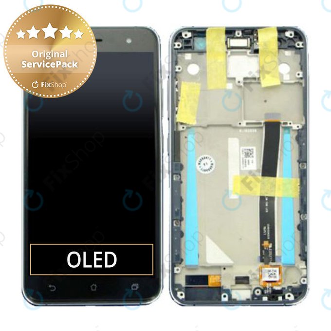 Asus ZenFone 3 ZE520KL (Z017D) - Ecran LCD + Ecran Tactile + Cadre (Noir) - 90AZ0171-R20010 Genuine Service Pack