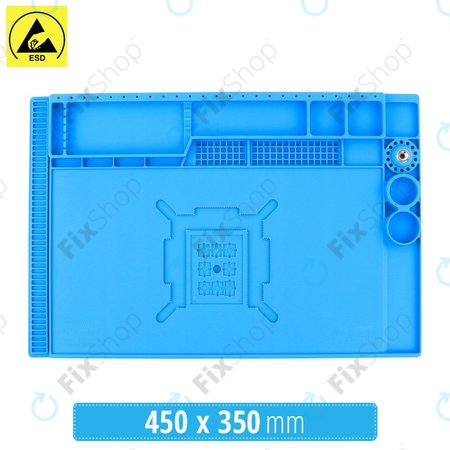 Sunshine SS-004E - ESD Tapis en Silicone Antistatique Résistant à la Chaleur - 45 x 35cm