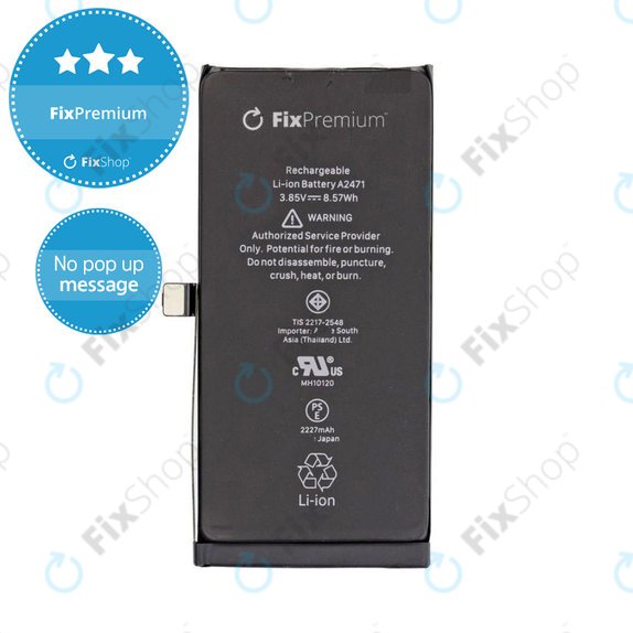 Batterie pour iPhone 12 Mini, 2227mAh, DIAGNOSTIC