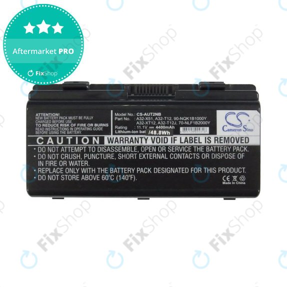 Batterie pour Asus X51RL, T12Jg, T12C, X51L, 4400mAh, Li-Ion, 11.1V, A32-X51, HQ