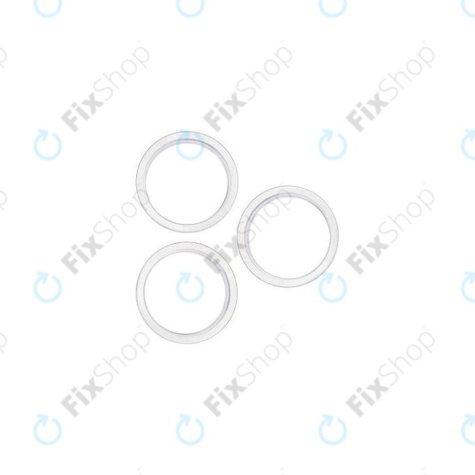 Apple iPhone 13 Pro, 13 Pro Max - Cadre d'objectif de caméra arrière (Argent) - 3pcs