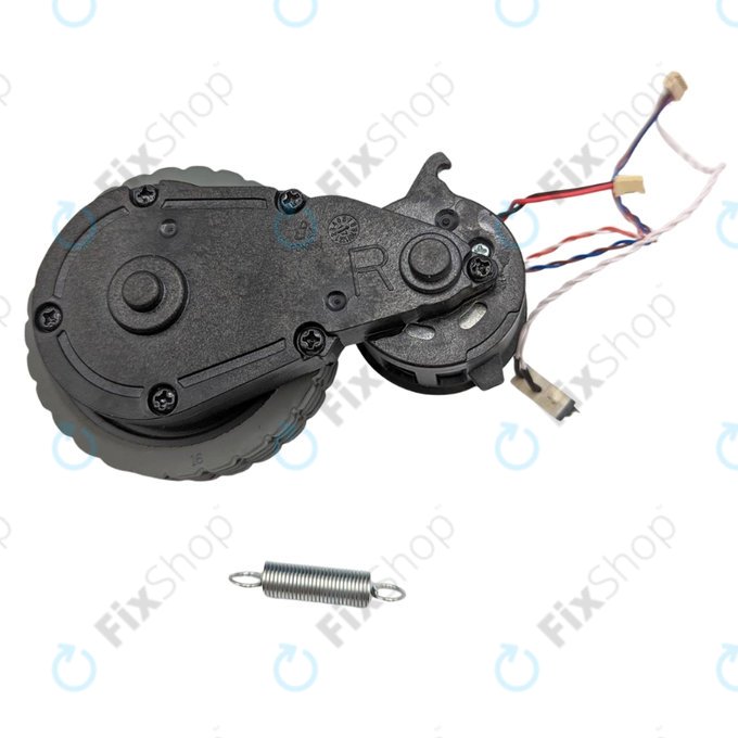 Roue avec moteur, Droite, Noir pour iRobot Roomba Combo 111, Roomba Combo 113