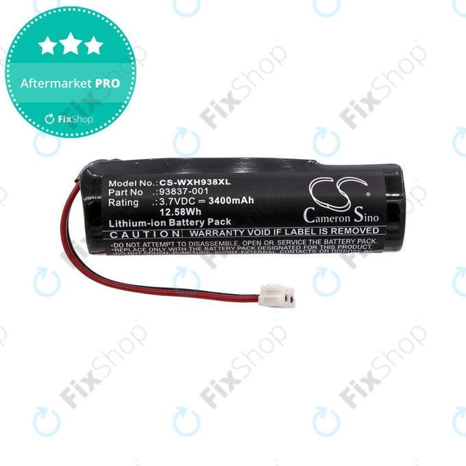 Batterie pour WAHL Beretto Black Stealth, Chrome, 3400mAh, Li-Ion, 3.7V, 93837-001, HQ