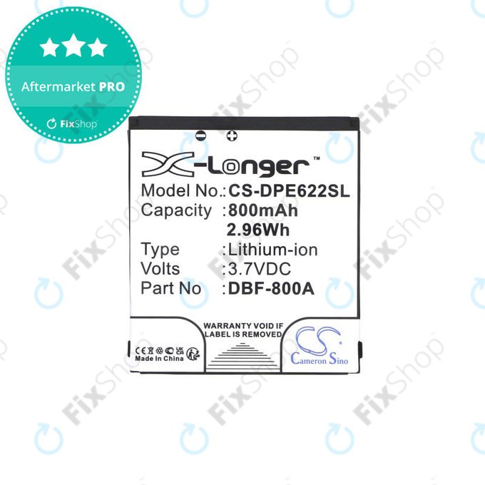 Batterie pour Doro PhoneEasy 2314, 2315, 1360, 520, 800mAh, Li-Ion, 3.7V, DBF-800A, HQ