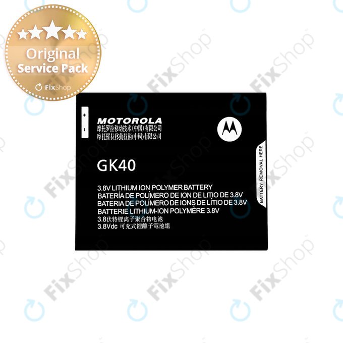 Motorola Moto E4 XT1761, Moto G5 XT1675, Moto E5 Play - Batterie GK40 2800mAh - SNN5976A Genuine Service Pack