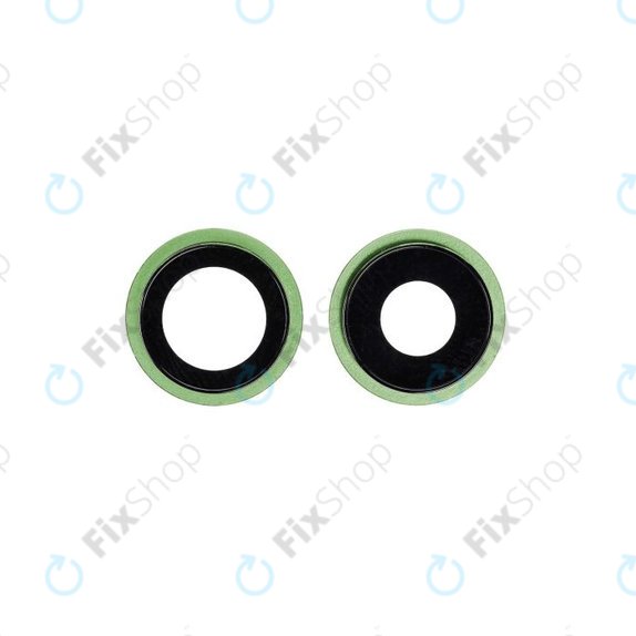 Apple iPhone 12, 12 Mini - Cadre d'objectif de caméra arrière (Vert) - 2pcs