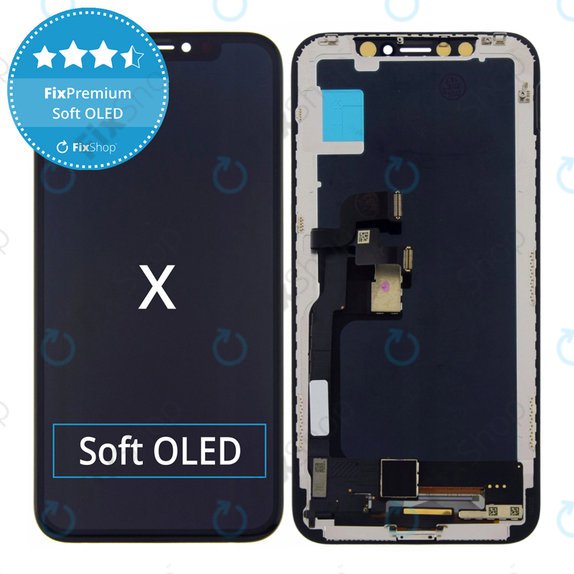 Écran Soft OLED pour iPhone X, Tactile avec cadre, FixPremium