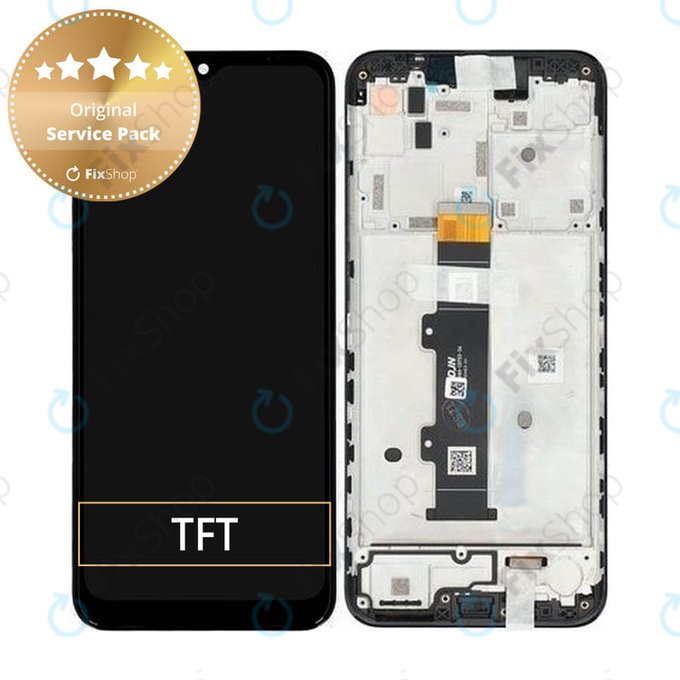 Motorola Moto G30 XT2129 - Écran LCD + Écran Tactile + Cadre (Noir Phantom) - 5D68C18187 Genuine Service Pack