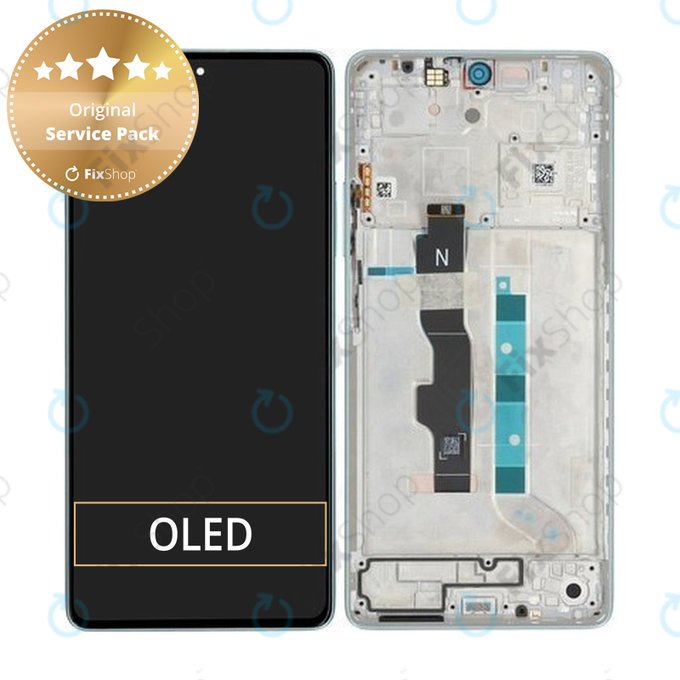 Xiaomi Redmi Note 13 5G 2312DRAABC - Écran LCD + Ecran Tactile + Cadre (Ocean Teal) - 5600030N1700 Genuine Service Pack