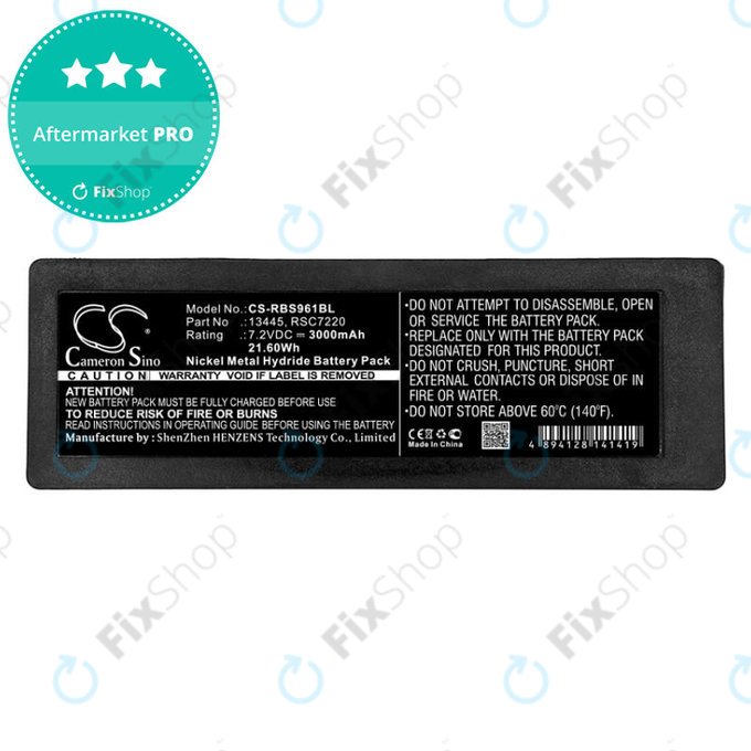 Batterie pour Scanreco 590, Cifa, Effer, 3000mAh, Ni-MH, 7.2V, RSC7220, HQ