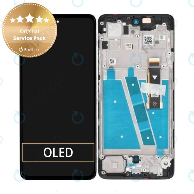 Motorola Moto G72 XT2255 - Écran LCD + Écran Tactile + Cadre (Gris Météorite) - 5D68C21701 Genuine Service Pack