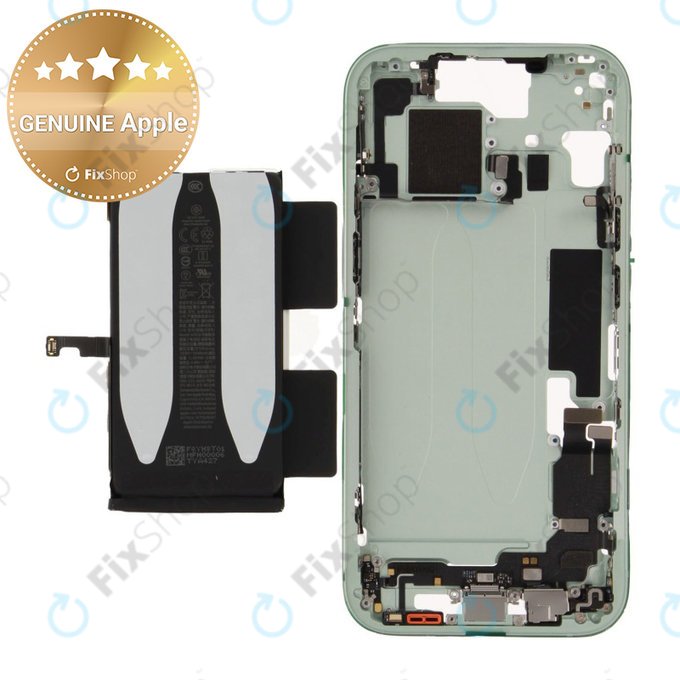 Cadre central avec batterie pour iPhone 15 | Green | ZD076-00673 | Genuine Apple