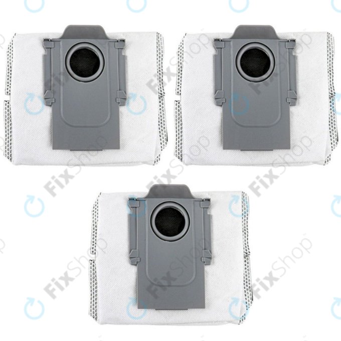 Sac à poussière, 3 pièces, Charbon actif pour Xiaomi Roborock Q-series