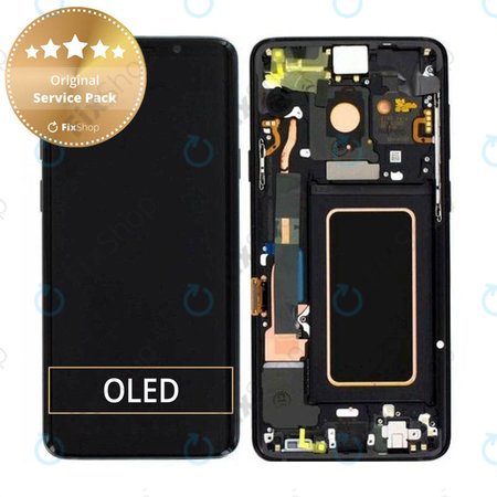 Samsung Galaxy S9 Plus G965F, G965FD - Écran LCD + Écran tactile + Cadre (Noir minuit) - GH97-21691A, GH97-21722A, GH97-21692A Genuine Service Pack