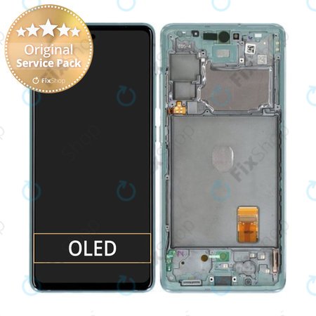 Samsung Galaxy S20 FE 5G G781B - Écran LCD + Ecran Tactile + Cadre (Cloud Mint) - GH82-24214D, GH82-24215D Genuine Service Pack