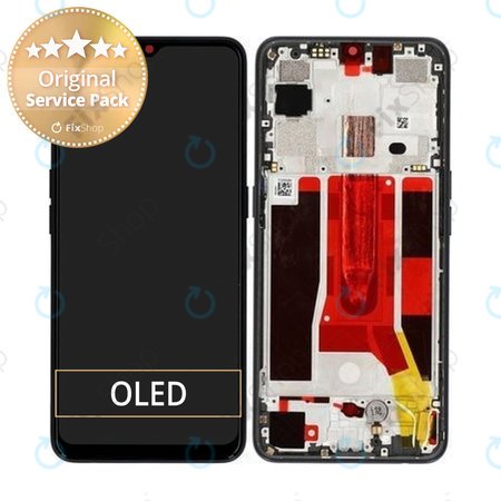 Oppo Find X2 Lite - Écran LCD + Écran Tactile + Cadre (Noir Clair de Lune) - 4903624 Genuine Service Pack