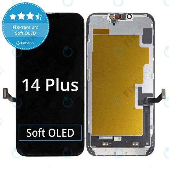 Écran Soft OLED pour iPhone 14 Plus, Tactile avec cadre, DIAGNOSTIC