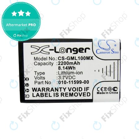 Batterie pour Garmin E1, E2, Garmin Virb Elite, 2200mAh, Li-Ion, 3.7V, 010-11599-00, HQ