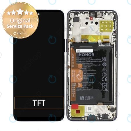 Honor X8 - Écran LCD + Écran Tactile + Cadre (Bleu Océan) - 0235ACDR Genuine Service Pack