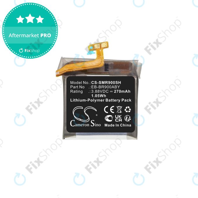 Batterie pour Samsung Watch 5 40mm, 270mAh, Li-Pol, 3.88V, EB-BR900ABY, HQ