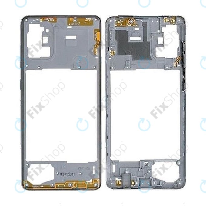 Samsung Galaxy A71 A715F - Cadre central (Prism Crush Silver) - GH98-44756B Genuine Service Pack
