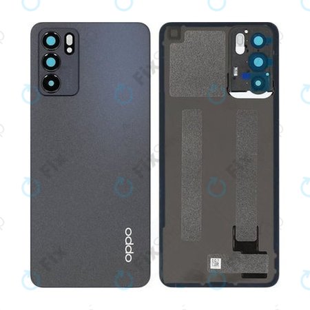 Oppo Reno 6 Pro - Cache batterie (Noir Stellar) - 4907797 Genuine Service Pack