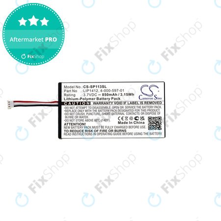 Batterie pour PSP, 850mAh, Li-Pol, 3.7V, LIP1412, HQ