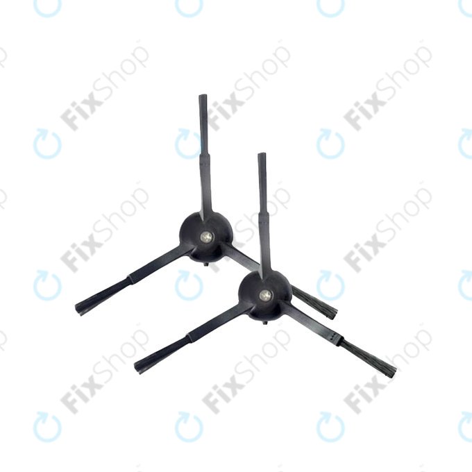 Xiaomi Mi Robot Vacuum Mop-series, Roborock-series, Xiaowa-series - Brosse latérale (Noir) - 2pcs