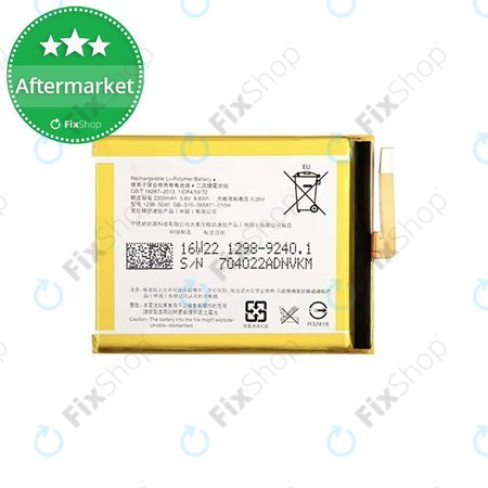 Sony Xperia XA F3111, E5 F3311 - Batterie LIS1618ERPC 2300mAh