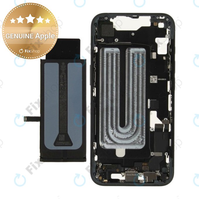 Cadre central avec batterie pour iPhone 16e | Black | ZD076-00697 | Genuine Apple