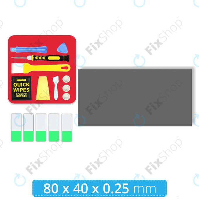 Pad thermique Honeywell PTM7950, 80 × 40 × 0.25mm