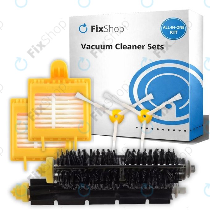 Kit de pièces de rechange pour iRobot Roomba 700-series (2 paires de brosses principales, 4x Filtre, 4x Brosse latérale)