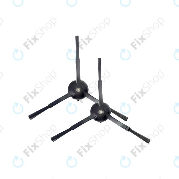 Xiaomi Mi Robot Vacuum Mop-series, Roborock-series, Xiaowa-series - Brosse latérale (Noir) - 2pcs